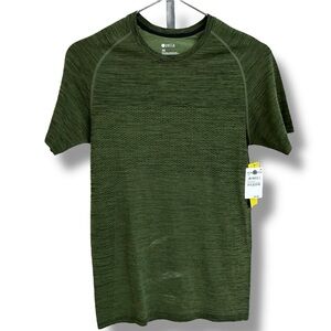 ZELLA Low Compression Gym Training Green Cypress Tee Shirt Size XS